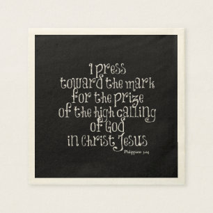 Servilleta De Papel Philippians 3.14 Biblia Verse
