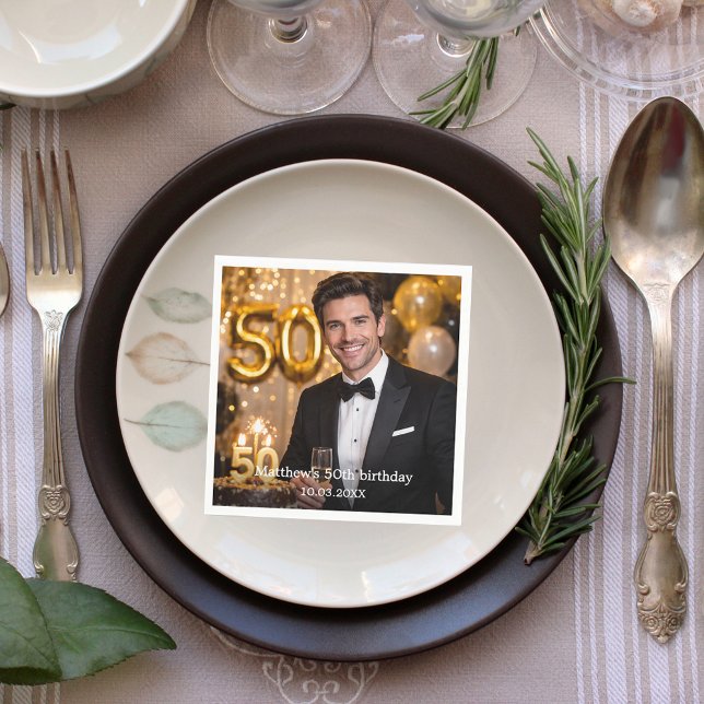 Servilleta De Papel Photo birthday party (Subido por el creador)