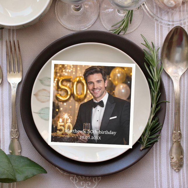 Servilleta De Papel Photo birthday party luncheon (Subido por el creador)