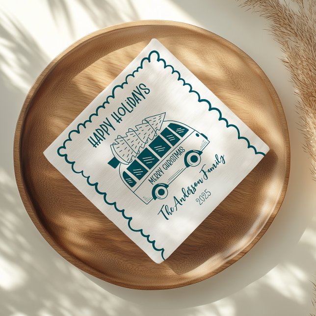 Servilleta De Papel Photo Whimsical Quirky Doodle Holiday (Subido por el creador)