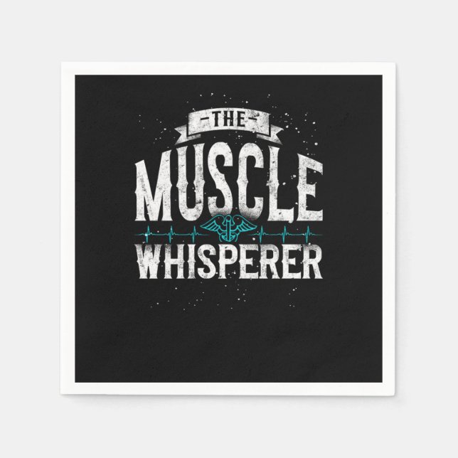 Servilleta De Papel Physical Therapist The Muscle Whisperer (Anverso)