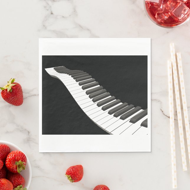 Servilleta De Papel Piano Keys Paper Napkins (Subido por el creador)