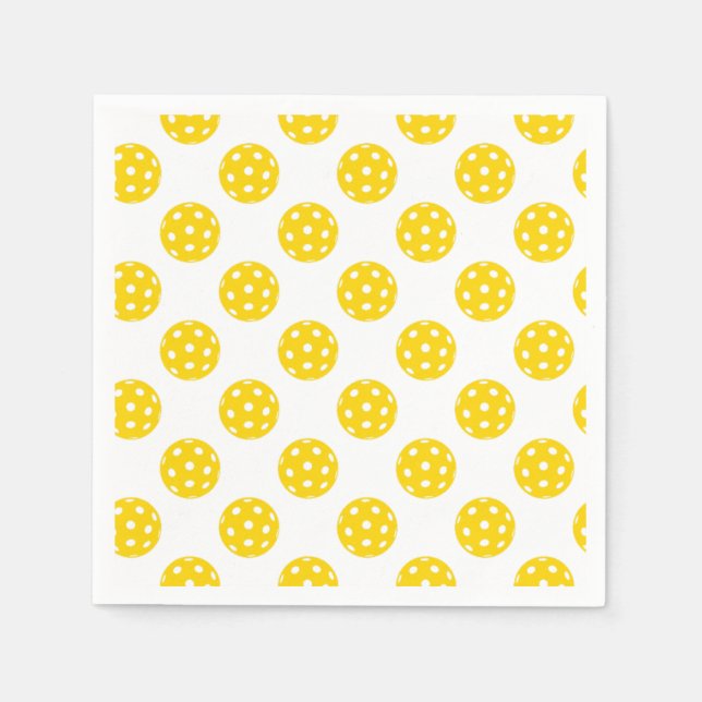Servilleta De Papel Pickleball Cocktail Napkins (Anverso)