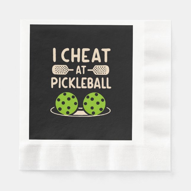 Servilleta De Papel Pickleball Divertido (Anverso)
