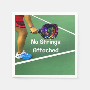 Servilleta De Papel Pickleball Gracioso Sin Cadenas Acompañadas