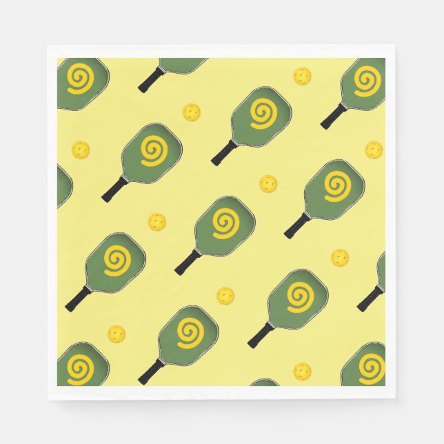 Servilleta De Papel Pickleball Party (Anverso)