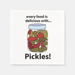 Servilleta De Papel Pickles Cada Comida Es Deliciosa Con Fiesta De Pic