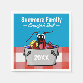 Servilleta De Papel Picnic de Fiesta familiar anual que hierve crujien