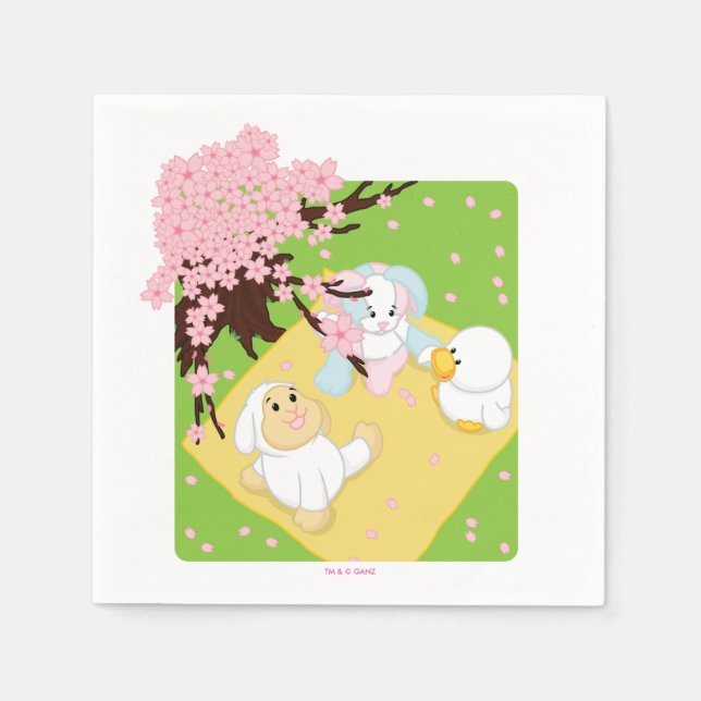 Servilleta De Papel Picnic de la celebración de primavera (Anverso)