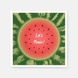 Servilleta De Papel Picnic de Watermelon Slice