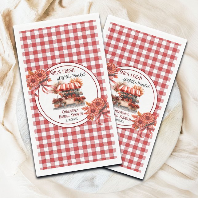 Servilleta De Papel Pícnic en el campo Gingham Despedida de soltera  (Subido por el creador)