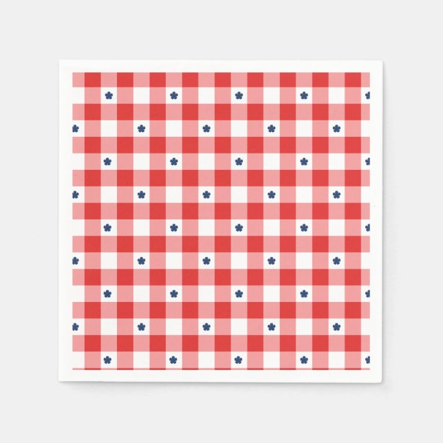 Servilleta De Papel Pícnic Patriótico de Verano (Anverso)