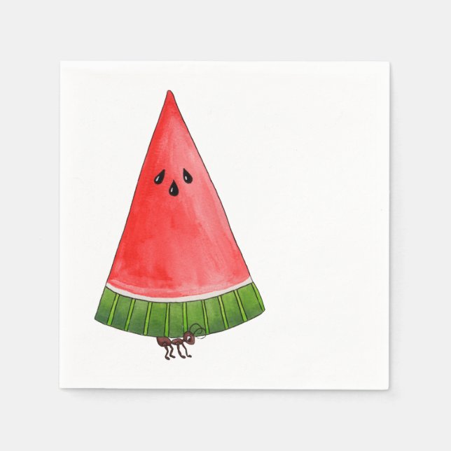 Servilleta De Papel Picnic Watermelon (Anverso)
