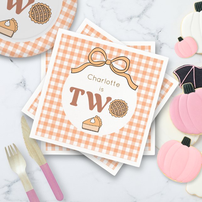 Servilleta De Papel Pie de calabaza 2º cumpleaños (Subido por el creador)