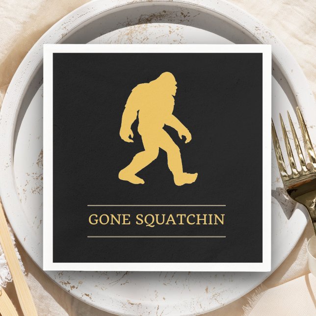 Servilleta De Papel Pie Grande Divertido Desaparecido Sasquatch (Subido por el creador)