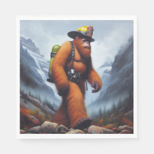 Servilleta De Papel Pie grande el bombero caliente