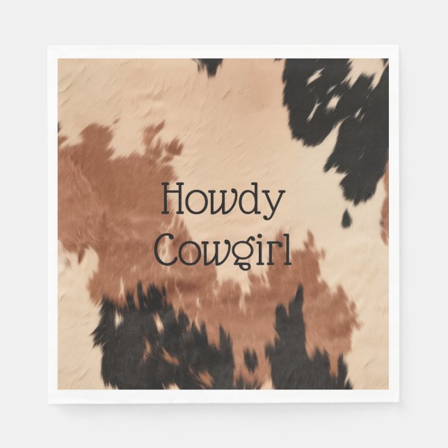 Servilleta De Papel Piel de vaca de Cream Brown (Anverso)