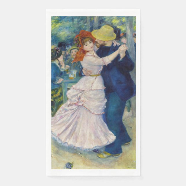 Servilleta De Papel Pierre-Auguste Renoir - Baile en Bougival (Anverso)