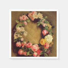 Servilleta De Papel Pierre-Auguste Renoir - Corona de Rosas