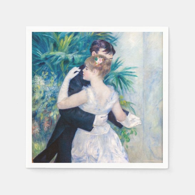 Servilleta De Papel Pierre-Auguste Renoir - Danza de la ciudad (Anverso)