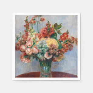 Servilleta De Papel Pierre-Auguste Renoir - Flores en un jarrón