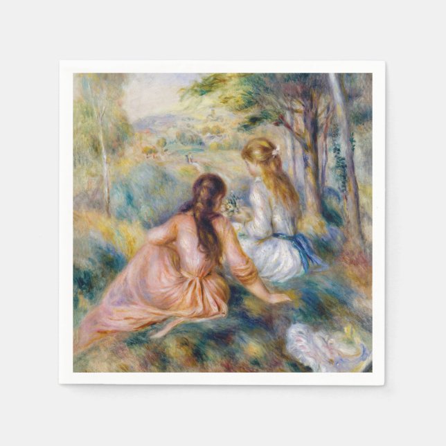 Servilleta De Papel Pierre-Auguste Renoir - In the Meadow (Anverso)