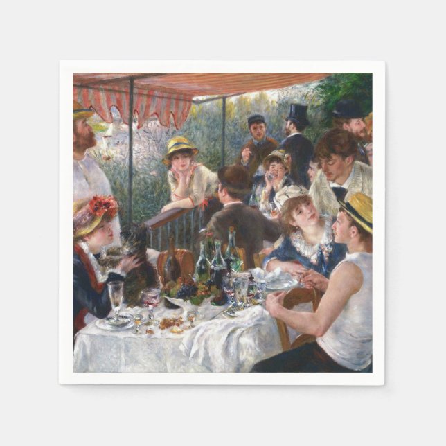 Servilleta De Papel Pierre-Auguste Renoir - Luncheon del Fiesta de Boa (Anverso)