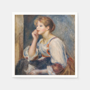 Servilleta De Papel Pierre-Auguste Renoir - Mujer con carta