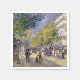 Servilleta De Papel Pierre-Auguste Renoir - París, Grands Boulevards