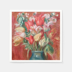 Servilleta De Papel Pierre-Auguste Renoir - Ramo de Tulipanes