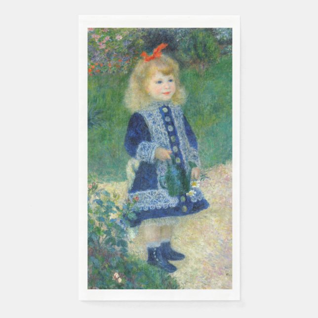 Servilleta De Papel Pierre-Auguste Renoir - Un Chica con capacidad par (Anverso)