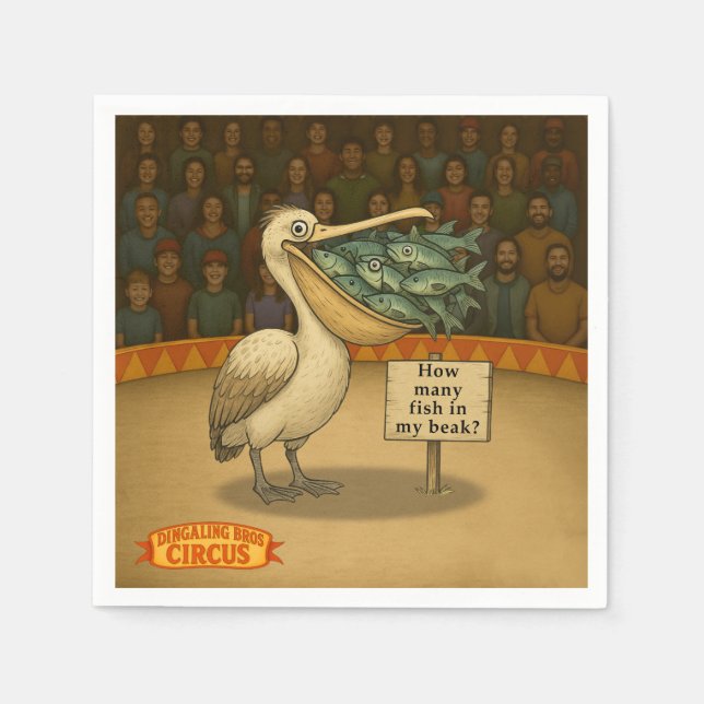 Servilleta De Papel Pierre pelican's brilliant beak (Anverso)