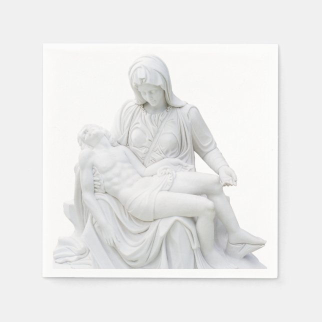 Servilleta De Papel Pieta esculpida (Anverso)