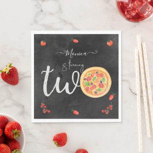 Servilleta De Papel Pieza de diversión, segundo cumpleaños