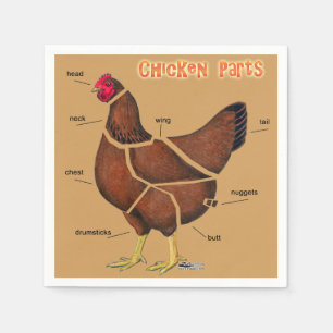 Servilleta De Papel Piezas del pollo
