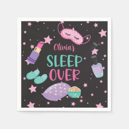 Servilleta De Papel Pijamada fiesta de dormir rosa morado papel para p
