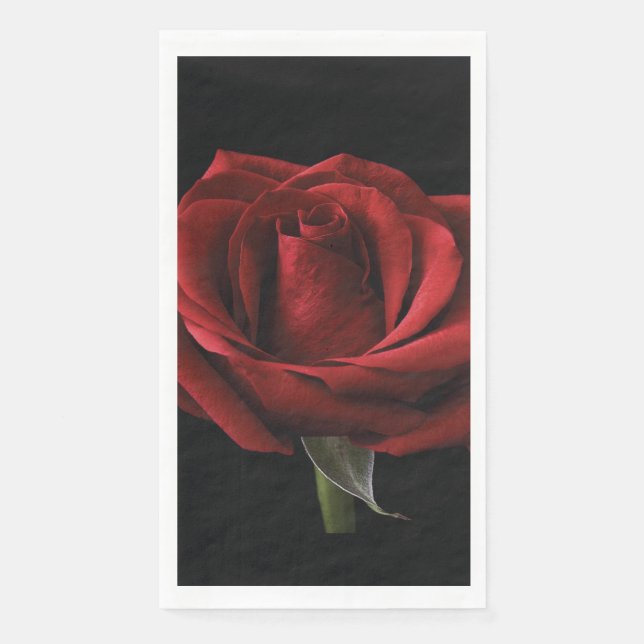 Servilleta De Papel Pilar de lanzamiento de rosa roja (Anverso)