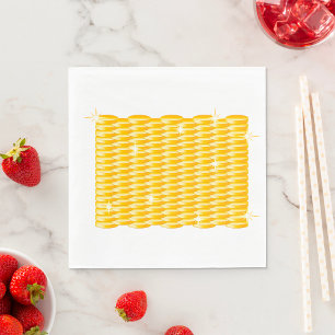 Servilleta De Papel Pilhas Brillantes de Monedas de Oro