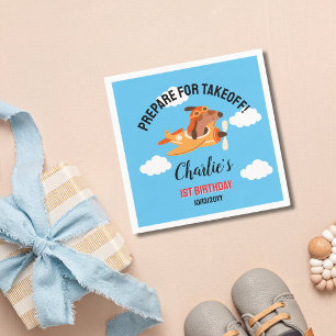 Servilleta De Papel Piloto de perro avión volador, niños aburridos cum