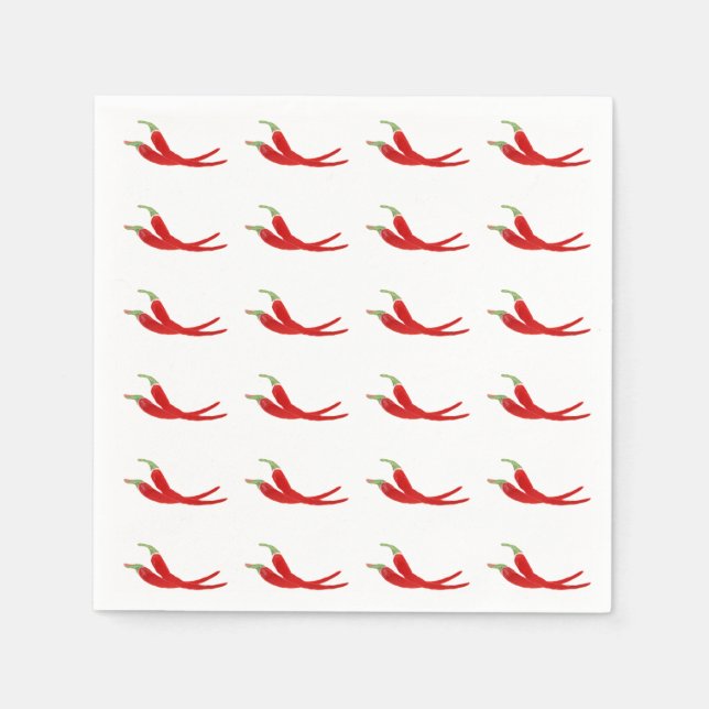 Servilleta De Papel Pimiento rojo (Anverso)