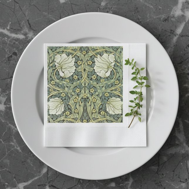 Servilleta De Papel Pimpernel White Poppies William Morris (Subido por el creador)