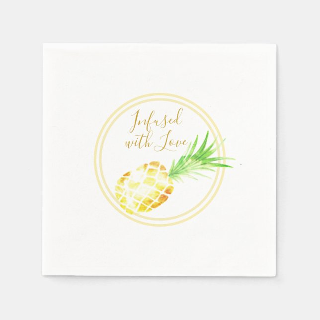 Servilleta De Papel Piña Dorada Jugosa (Anverso)