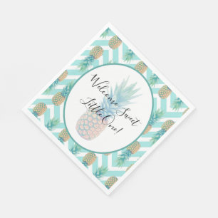 Servilleta De Papel Piña dulce Chevron Baby Shower de las