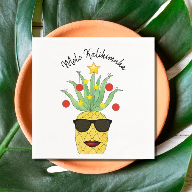 Servilleta De Papel Piña Mele Kalikimaka (Subido por el creador)