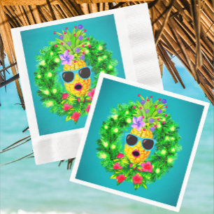 Servilleta De Papel Piña Tropical Señora Cantante Sassy