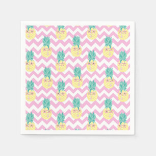 Servilleta De Papel Piñas y Chevron