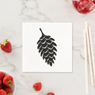 Servilleta De Papel Pincel de Tinta Piña – Arte Botánico en