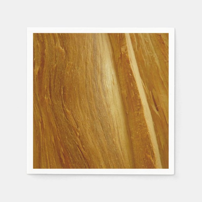 Servilleta De Papel Pine Wood II Faux Wooden Textura (Anverso)