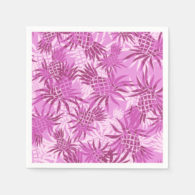 Servilleta De Papel Pineapple Camo Hawai Tropical (Anverso)