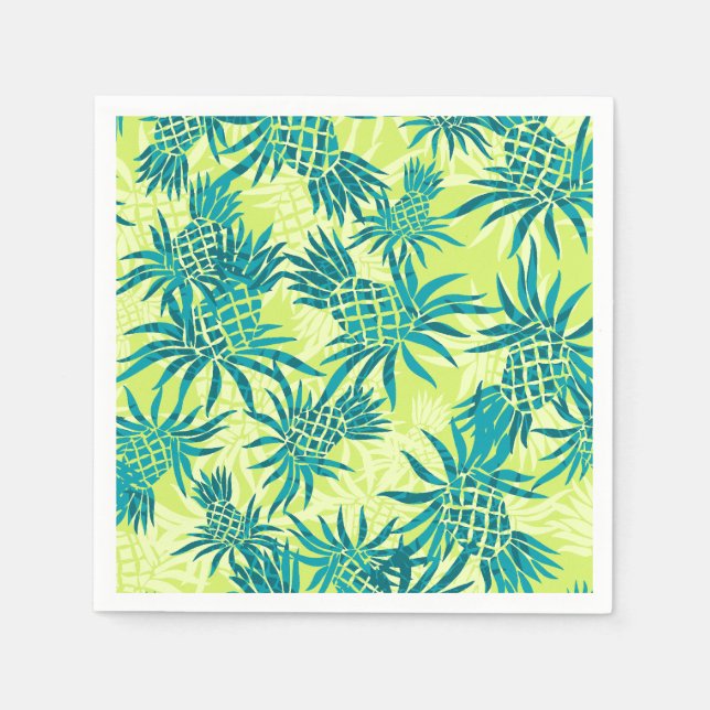 Servilleta De Papel Pineapple Camo Hawai Tropical (Anverso)